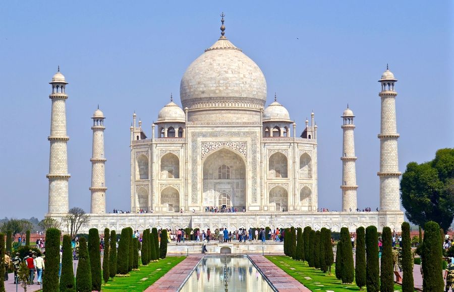 The Taj Mahal in Agra, India
